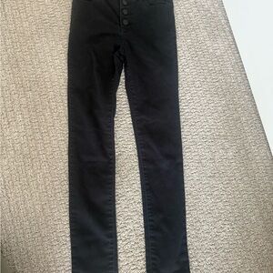 Jordache Kids Black super Skinny Jeans button fly